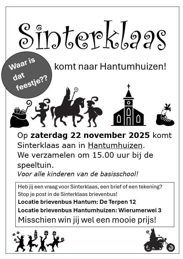 Sinterklaas Hantumhuizen 2025
